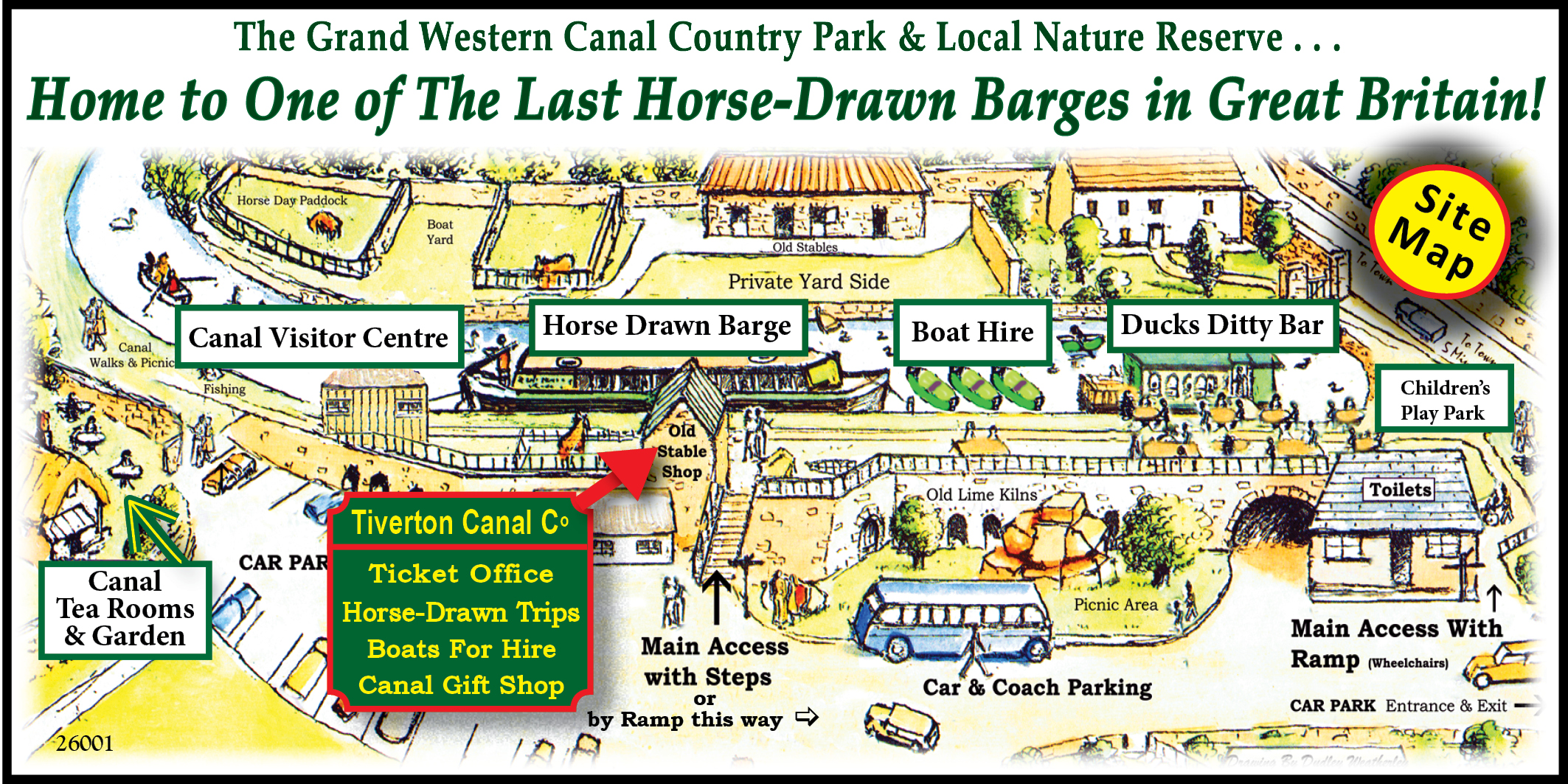 Tiverton Canal Co Map of Canal Wharf